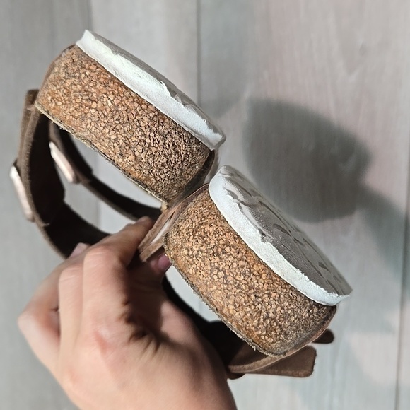 Birkenstock Women Arizona Rose Metallic Sandals Shoes Sz 37/6 Regular - Picture 5 of 14